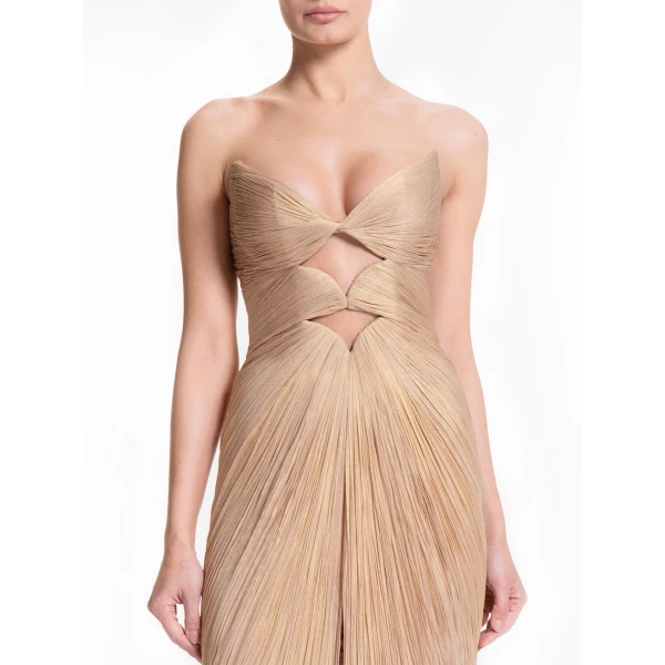 Maria Lucia Hohan Mischa Gown in Champagne | Evening Gowns | Coveti