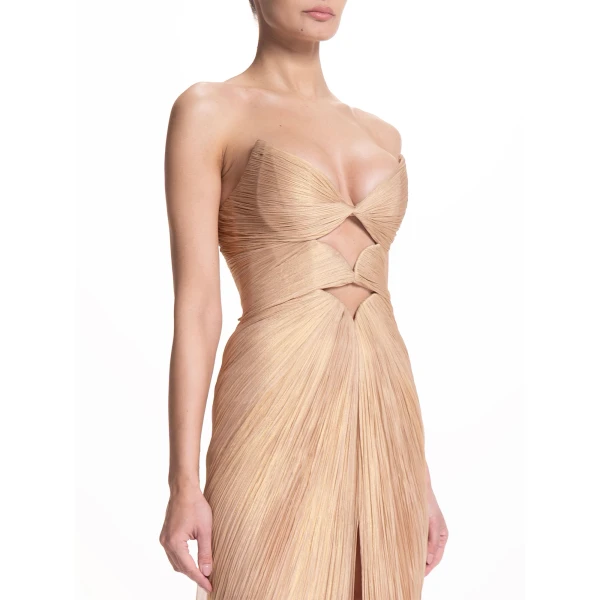 Maria Lucia Hohan Mischa Gown in Champagne | Evening Gowns | Coveti