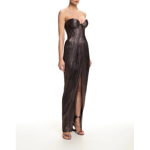 Maria Lucia Hohan Nadira Gown in Incense | Evening Gowns | Coveti