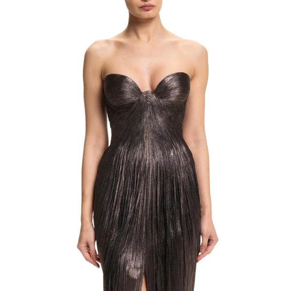 Maria Lucia Hohan Nadira Gown in Incense | Evening Gowns | Coveti