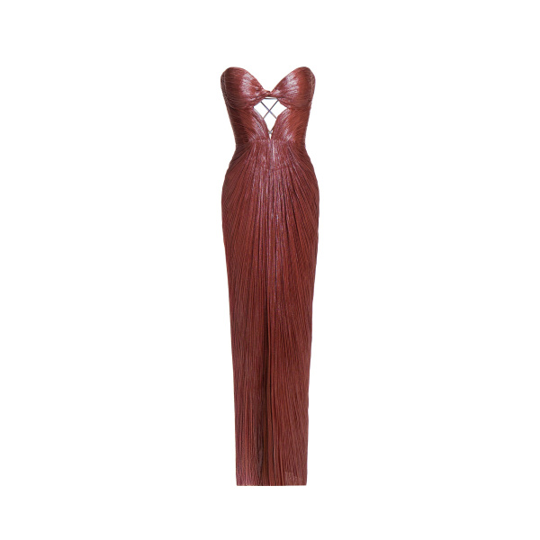 Maria Lucia Hohan Naima Gown in Truffle | Evening Gowns | Coveti