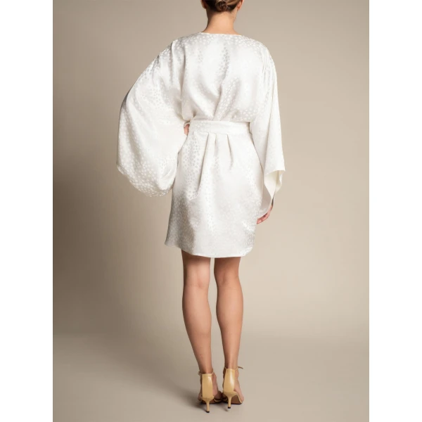 Maria Lucia Hohan Novia Kaftan in Ivory | Robes | Coveti
