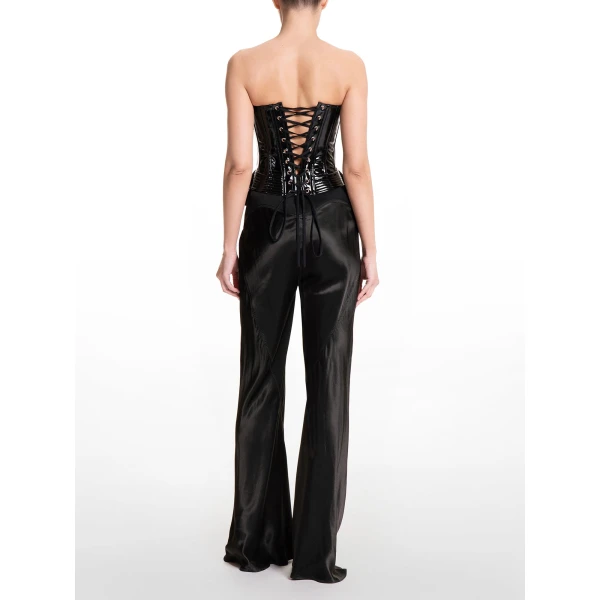 Maria Lucia Hohan Rosalinda Corset in Licorice | Sleeveless | Coveti