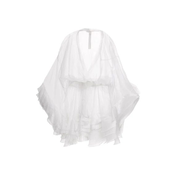 Maria Lucia Hohan Sassy Kaftan in White | Robes | Coveti