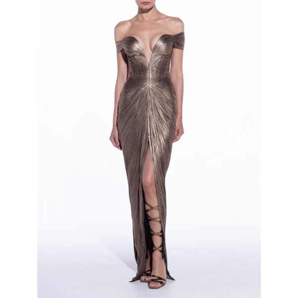 Maria Lucia Hohan Tia Gown in Carbon | Evening Gowns | Coveti