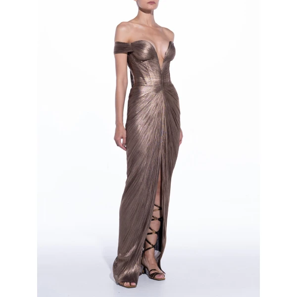 Maria Lucia Hohan Tia Gown in Carbon | Evening Gowns | Coveti