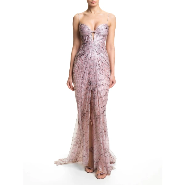 Maria Lucia Hohan Tomina Gown in Confetti White | Evening Gowns | Coveti