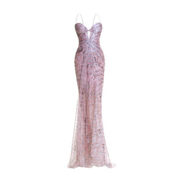 Maria Lucia Hohan Tomina Gown in Confetti White | Evening Gowns | Coveti