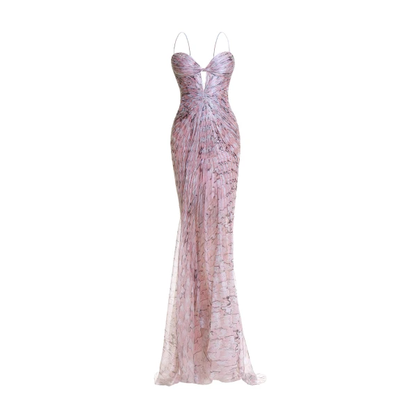 Maria Lucia Hohan Tomina Gown in Confetti White | Evening Gowns | Coveti