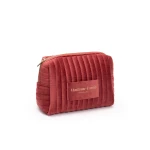 Maria Lucia Hohan Velvet Cosmetic Bag in Caramel | Wallets & Purses | Coveti