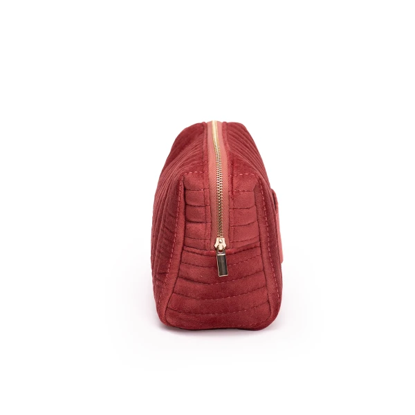 Maria Lucia Hohan Velvet Cosmetic Bag in Caramel | Wallets & Purses | Coveti