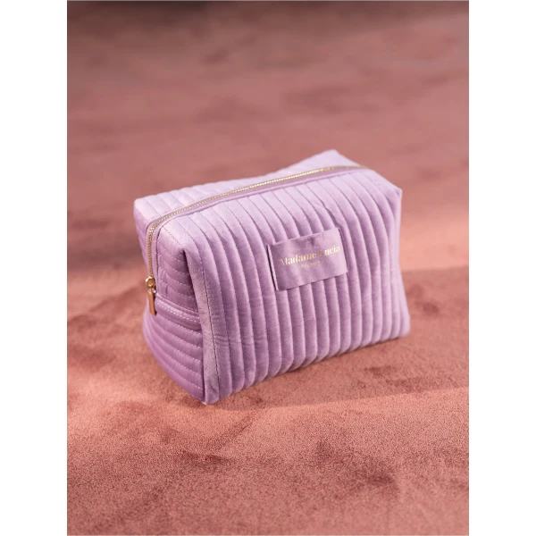 Maria Lucia Hohan Velvet Cosmetic Bag in Purple | Wallets & Purses | Coveti