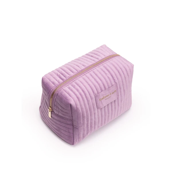 Maria Lucia Hohan Velvet Cosmetic Bag in Purple | Wallets & Purses | Coveti