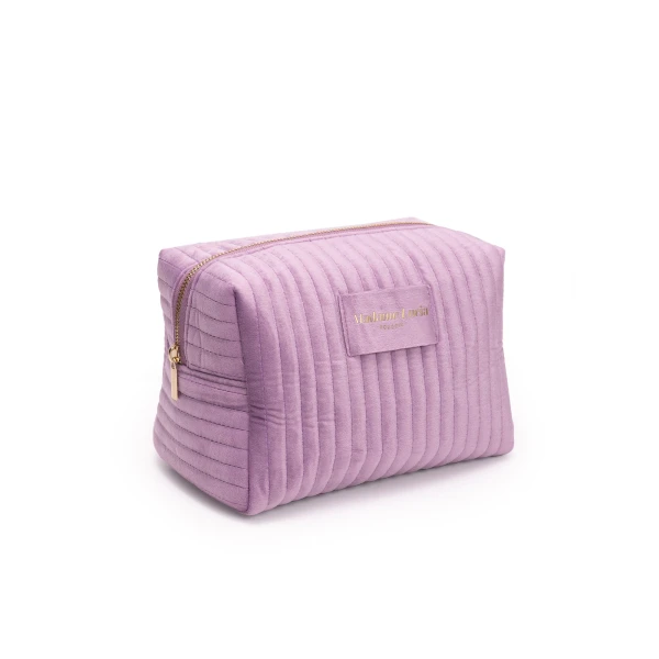 Velvet Cosmetic Bag in Purple