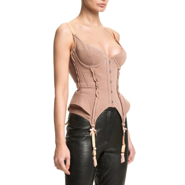 Maria Lucia Hohan Wildcat Corset in Miele | Sleeveless | Coveti