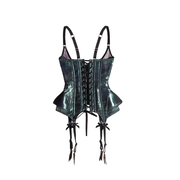 Maria Lucia Hohan Wildrose Corset in Atlantis | Sleeveless | Coveti