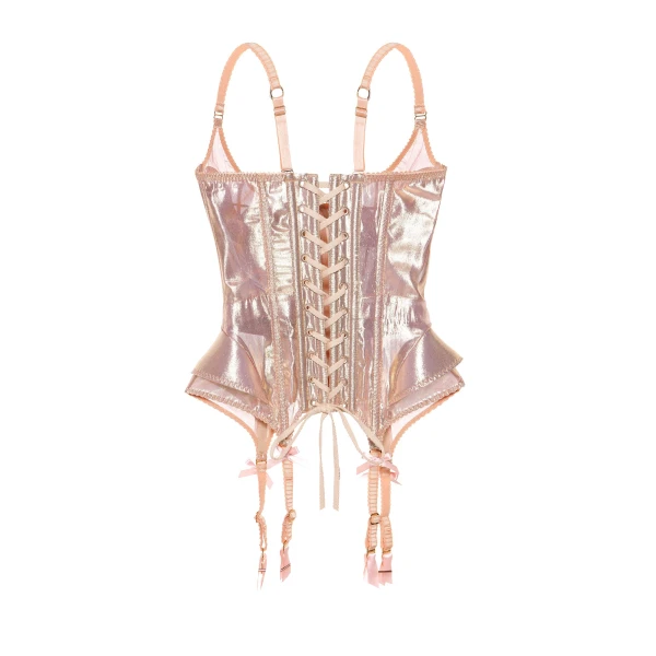 Maria Lucia Hohan Wildrose Corset in Pink | Sleeveless | Coveti