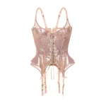 Maria Lucia Hohan Wildrose Corset in Pink | Sleeveless | Coveti
