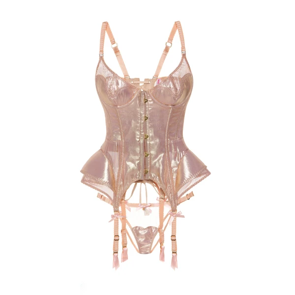 Maria Lucia Hohan Wildrose Corset in Pink | Sleeveless | Coveti