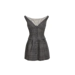 Maria Lucia Hohan Yoko Mini Dress in Check | Mini Dresses | Coveti