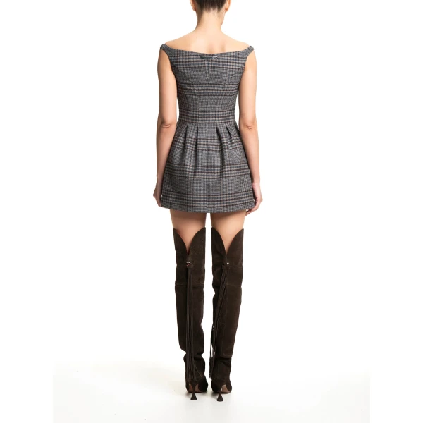 Maria Lucia Hohan Yoko Mini Dress in Check | Mini Dresses | Coveti