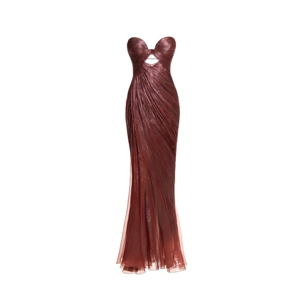 Zephyra Gown in Truffle