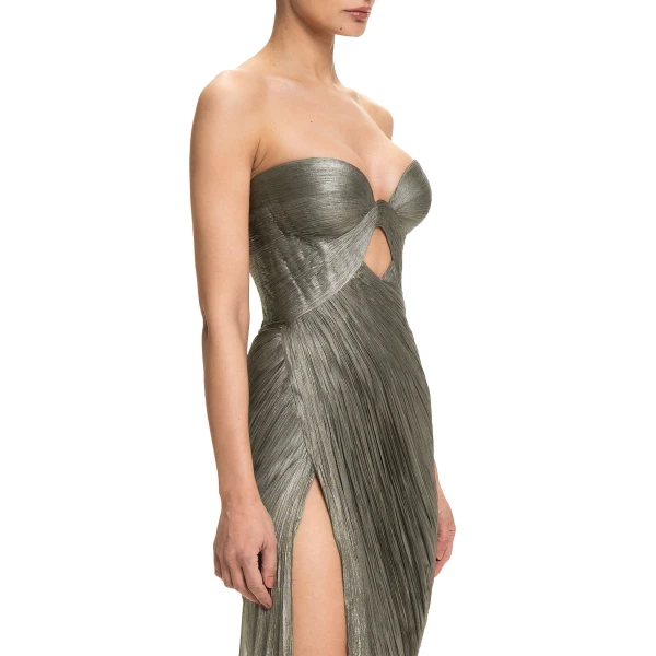Maria Lucia Hohan Zephyra Gown in Woodsmoke | Evening Gowns | Coveti