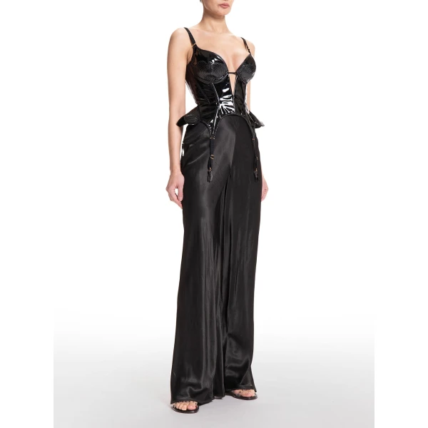 Maria Lucia Hohan Zina Corset in Licorice | Sleeveless | Coveti