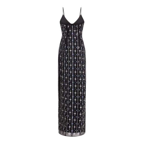 Markarian Aziza Beaded Slip Gown, view 5 | Evening Gowns | Coveti