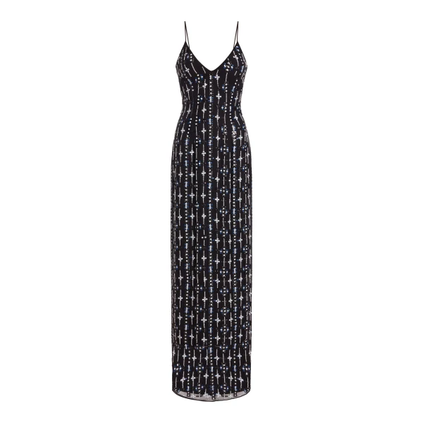 Aziza Beaded Slip Gown