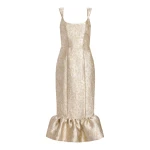 Markarian Ginevra Silver Midi Dress | Midi Dresses | Coveti