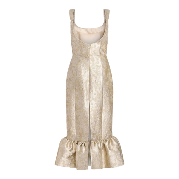 Markarian Ginevra Silver Midi Dress, view 5 | Midi Dresses | Coveti