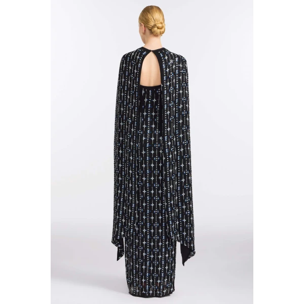 Markarian Goldie Beaded Cape Top, view 4 | Tops | Coveti