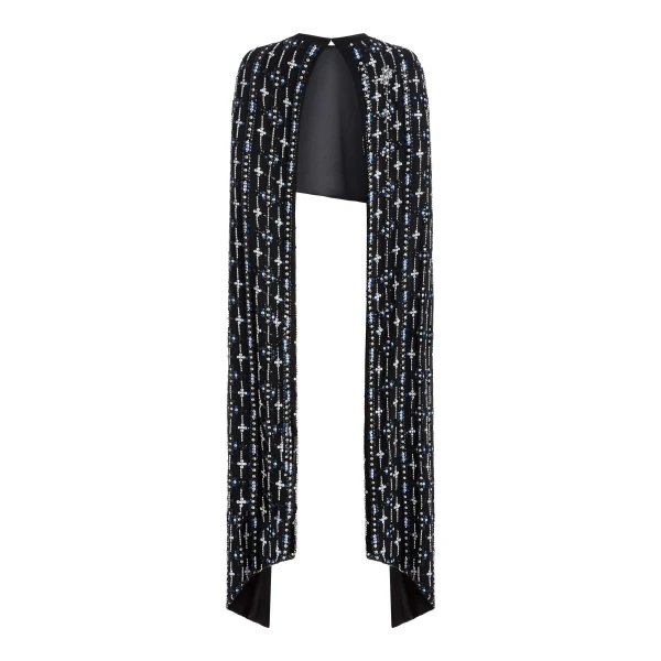 Markarian Goldie Beaded Cape Top, view 5 | Tops | Coveti