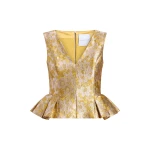 Markarian Jasminium Gold Top | Sleeveless | Coveti