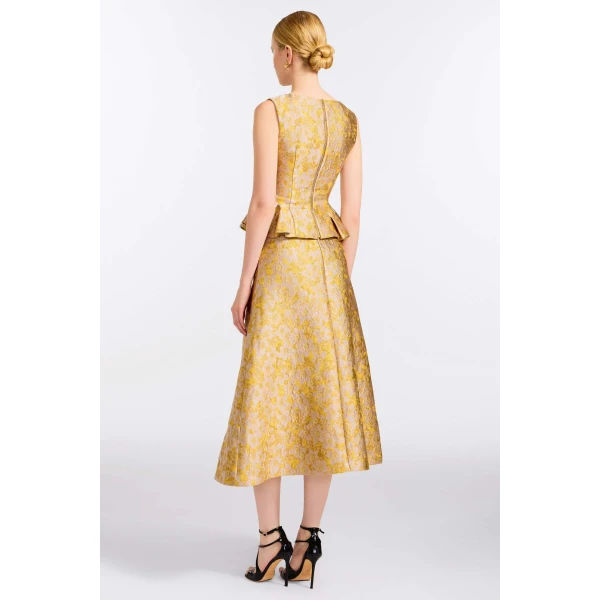 Markarian Jasminium Gold Top, view 4 | Sleeveless | Coveti