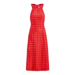Markarian Ravenna Scarlet Halter Dress | Midi Dresses | Coveti
