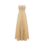 Marmar Halim A-Line Pleated Lace Dress | Evening Gowns | Coveti