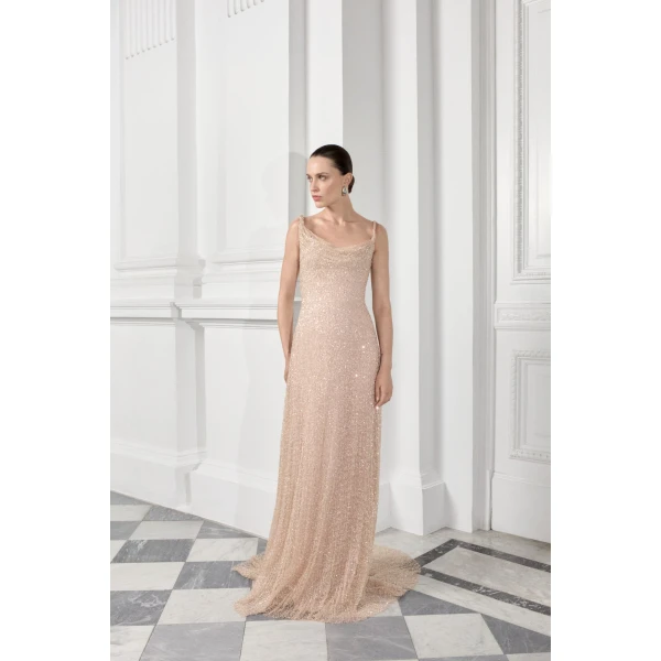 Marmar Halim Asymmetrical Embroidered Dress | Evening Gowns | Coveti