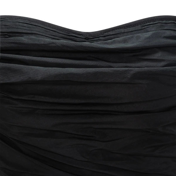 Marmar Halim Off-Shoulder Draped Taffeta Dress With Detachable Over Skirt | Evening Gowns | Coveti