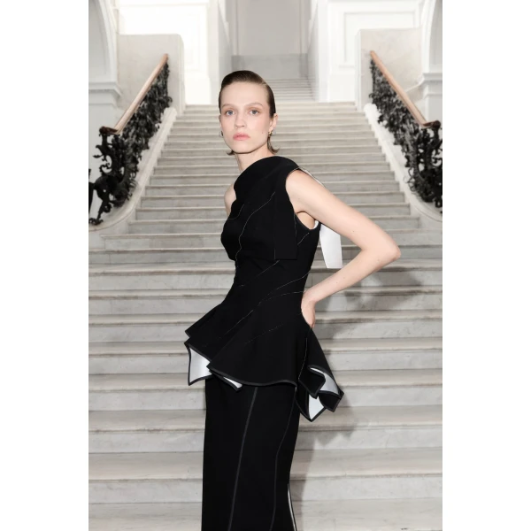 Marmar Halim One-Shoulder Crepe Dress | Evening Gowns | Coveti