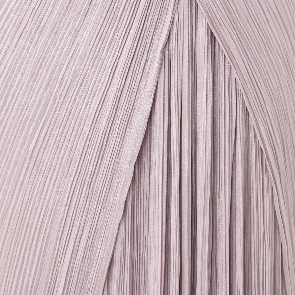 Marmar Halim One-Shoulder Pleated Silk Dress in Lilac | Evening Gowns | Coveti