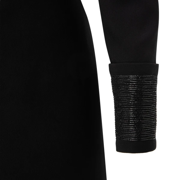 Marmar Halim Straight-Cut Crepe Dress With Embroidery | Evening Gowns | Coveti