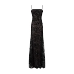 Marmar Halim Straight-Cut Embroidered Lace Dress | Evening Gowns | Coveti