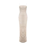 Marmar Halim Straight-Cut Pleated Silk Dress | Evening Gowns | Coveti