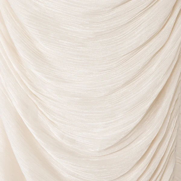 Marmar Halim Straight-Cut Pleated Silk Dress | Evening Gowns | Coveti