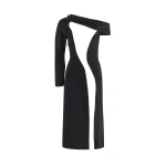 Maticevski Catapult Dress in Black | Midi Dresses | Coveti