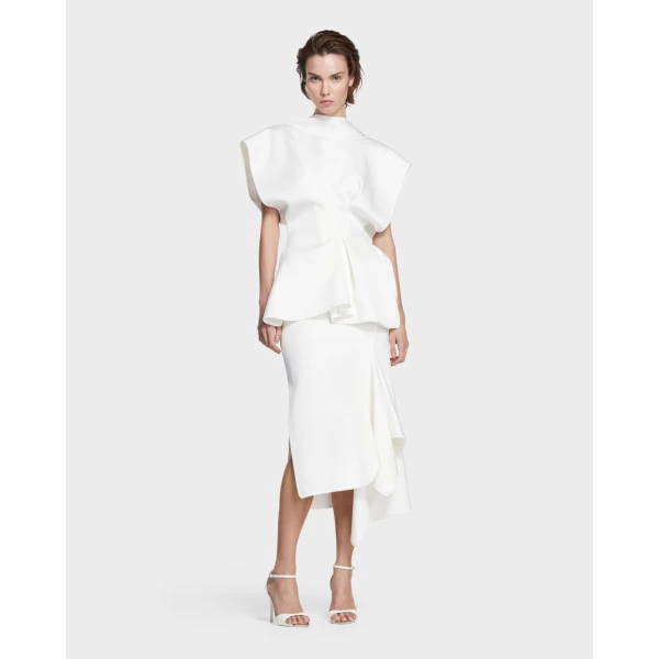 Maticevski Endure Top in White | Tops | Coveti