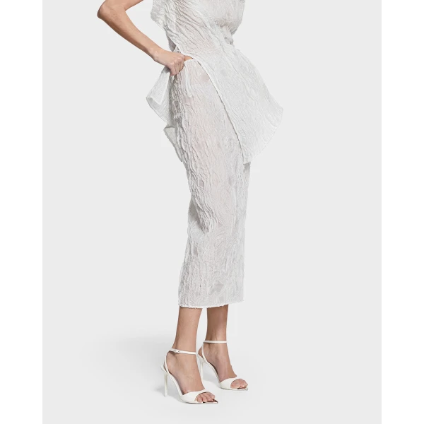 Maticevski Entreat Skirt in White | Pencil Skirts | Coveti