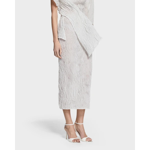 Maticevski Entreat Skirt in White | Pencil Skirts | Coveti